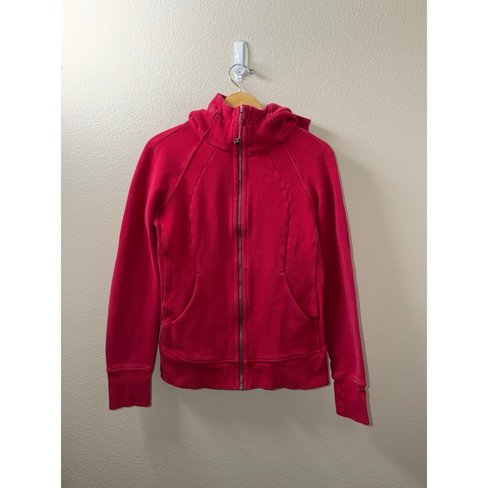 Women's Lululemon Red Scuba Jacket Size 8
